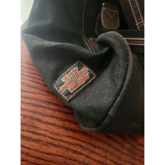 Rocky And Bullwinkle Tote Bag Black Universal Wardrobe Prop Depart Bag Bazaar - Picture 4 of 7